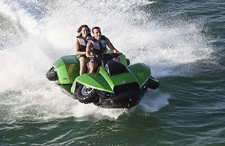 Quadski XL – on water front view